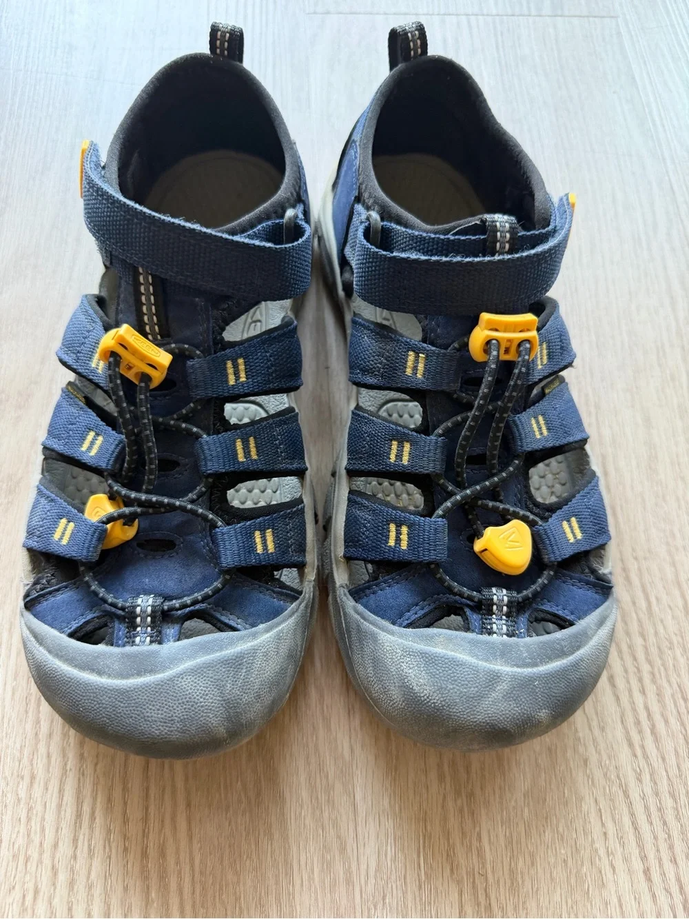 Keen Kids Navy and Yellow Closed-Toe Sport Sandals